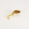 Boucles d'oreilles Boucles d'oreilles en or jaune et blanc, rubis et diamants 58 Facettes ALE4795X2