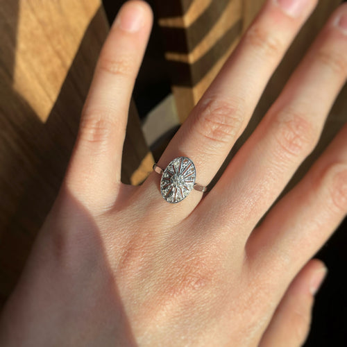 Bague 51 Bague - Or blanc & Diamants 58 Facettes 250080R