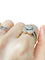 Bague 58 avec rétrecisseur Bague en or jaune 18k en forme de fleur et diamants 58 Facettes