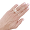 Bague 51 Bague « Tank » or jaune, platine, diamants taille 8/8. 58 Facettes 34626