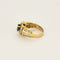 Bague 50,5 Bague en or jaune, saphir et diamants 58 Facettes CHA5758X2