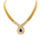Collier Collier Van Cleef & Arpels, or jaune, saphir, diamants. 58 Facettes 34594