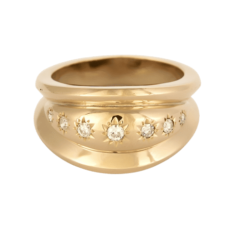 Bague 54,5 Bague en Or rose et diamants 58 Facettes MON0828X3