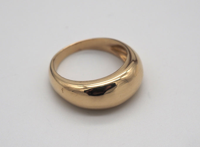 Bague 55.5 Bague jonc en or jaune 58 Facettes