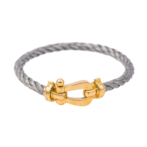 Bracelet Fred Bracelet Force 10  Or jaune, Acier 58 Facettes 4289525RV