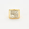 Bague 51.5 Bague Tank Diamants 58 Facettes