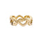 Bague 50 Bague CARTIER,  « Cœurs C », or jaune, diamants. 58 Facettes 34937