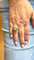 Bague 55 Bague en or bicolore 14 carats et diamants naturels 58 Facettes