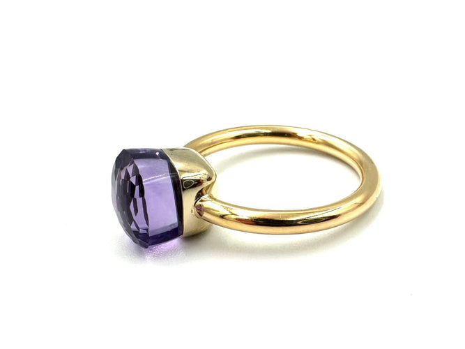 Bague 54 POMELLATO - bague Nudo Petit 2 ors et améthyste 58 Facettes