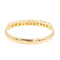 Bague Demi alliance Or jaune Diamant