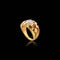 Bague Bague en or jaune et diamants de style Belle Époque français 58 Facettes F17