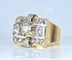Bague 52 Bague Tank en or 18 carats et platine et diamants 58 Facettes AB517