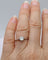 Bague 54 Bague solitaire ancienne platine, diamant 58 Facettes