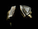 Bague 56.5 Bague moderne deux ors diamant triangle VS 58 Facettes