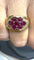 Bague 58 Bague vintage en or jaune , rubis et diamants 58 Facettes