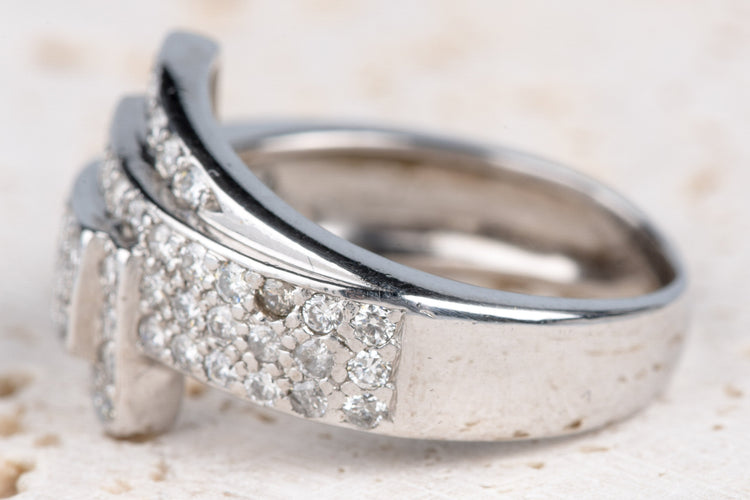 Bague 51.5 Bague 18 carats Or jaune 1.16 ct Diamant 58 Facettes BGDGV289