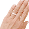 Bague 51 Alliance tour complet, platine, diamants princesse. 58 Facettes 34606