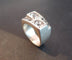 Bague 50 RENE BOIVIN - Bague Chevalière en argent 58 Facettes 1324378