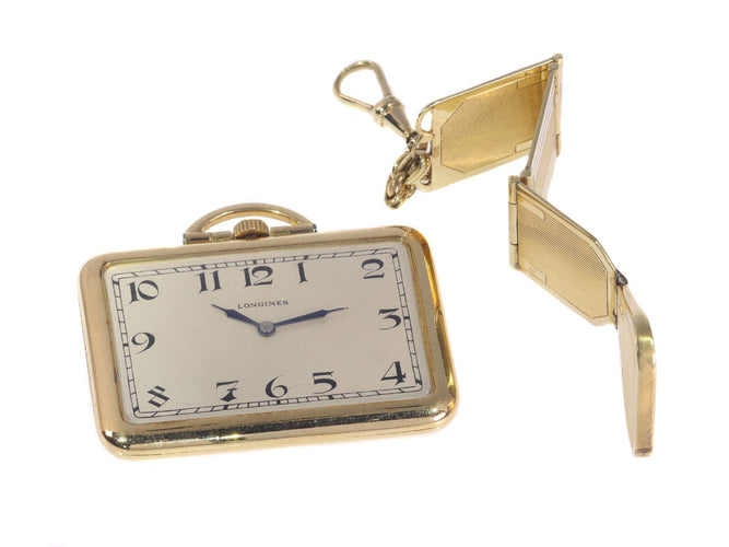 Montre Sophistication d'une montre de poche vintage : la merveille en or de Longines de 1918 58 Facettes 21092-0209