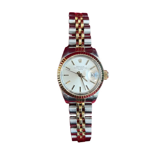 Montre ROLEX - Montre femme OYSTER Perpetual Date 26 en or jaune et acier 58 Facettes