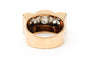 Bague 57 Bague Art Déco - Bague en or jaune et blanc 18 carats et diamants 58 Facettes 23290