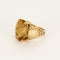 Bague Cocktail en or jaune et citrine