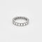 Bague 51.5 Alliance américaine en or blanc et diamants 58 Facettes COG04962