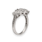 Bague 5 Bague Trilogie Or Gris 18k – 3 Diamants Brillants 0.90 ct D-E-F VS2 – HRD – Taille 53 – Mise à Taille Gratuite 58 Facettes FB10822