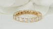 Bague 54 Alliance américaine en or jaune et diamants 58 Facettes 32368