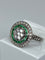 Bague 57 Bague style Art Déco Diamants Emeraudes 58 Facettes AB67