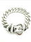 Bracelet HERMES. Collection "Boucle sellier", bracelet argent 925/00 58 Facettes