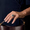 Bague 52,5 Bague or blanc, saphir et diamants 58 Facettes B250347