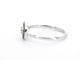 Bague 54 Bague en or blanc avec diamants et saphirs 58 Facettes 2314