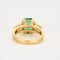 Bague 49 Bague or jaune, diamant et émeraude Zambienne 58 Facettes CGL 32007