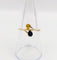 Bague 55 Bague toi et moi vintage or jaune 18k saphirs jaune et bleu 58 Facettes A06006