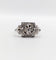 Bague 55.5 Bague Tank Art Déco or blanc, diamants et monture géométrique (circa 1920) 58 Facettes A06221