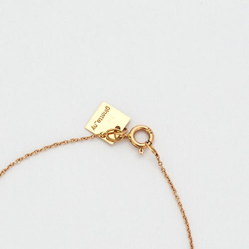 Collier Collier Ginette NY "Baby Lace Monogram" or rose 58 Facettes