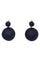 Boucles d'oreilles DORMEUSES ANCIENNES EN JAIS 58 Facettes 089991