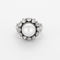 Bague 45.5 Bague ancienne en or blanc, diamants et une perle. 58 Facettes