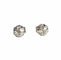 Boucles d'oreilles Puces d’oreilles serties de diamants taille rose en or blanc 18k 58 Facettes