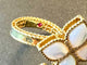 Bague 54.5 Roberto Coin - Bague Venetian Princess nacre diamants 58 Facettes