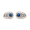 Boucles d'oreilles Boucles d'oreilles Puces Or blanc Saphir, Diamant 58 Facettes 3748553CN