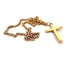 Collier Chaîne et pendentif croix,  or jaune et diamants 58 Facettes
