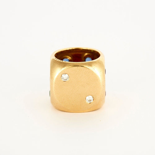 Bague Bague Dé à jouer 58 Facettes LP681