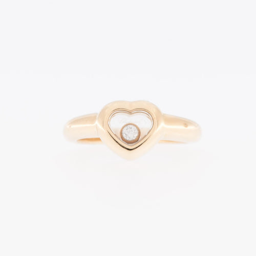 Bague 45.5 CHOPARD - Bague Happy Diamond Heart or jaune 58 Facettes