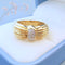 Bague 53.5 Bague godronnée Diamants Or 2 tons 58 Facettes AA 1726