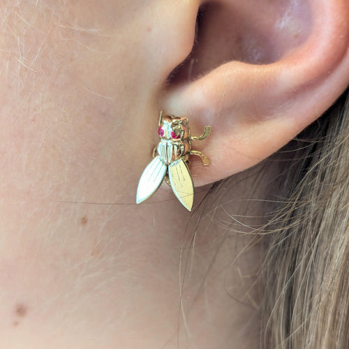 Boucles d'oreilles Boucles d'oreilles animalier en or jaune 58 Facettes 30099