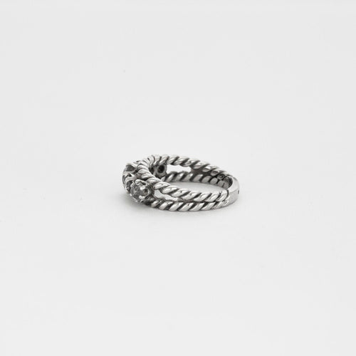 Bague 51 Bague maille corde 5 diamants 58 Facettes LP514/10