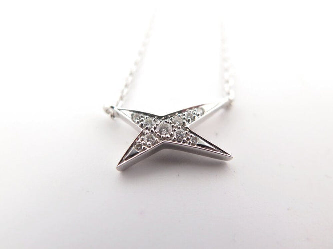 Collier collier MAUBOUSSIN valentin for you or blanc 18k diamants 0.1cts 58 Facettes 268087