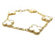 Bracelet VAN CLEEF & ARPELS. Collection "Alhambra vintage", bracelet or jaune et nacre 58 Facettes